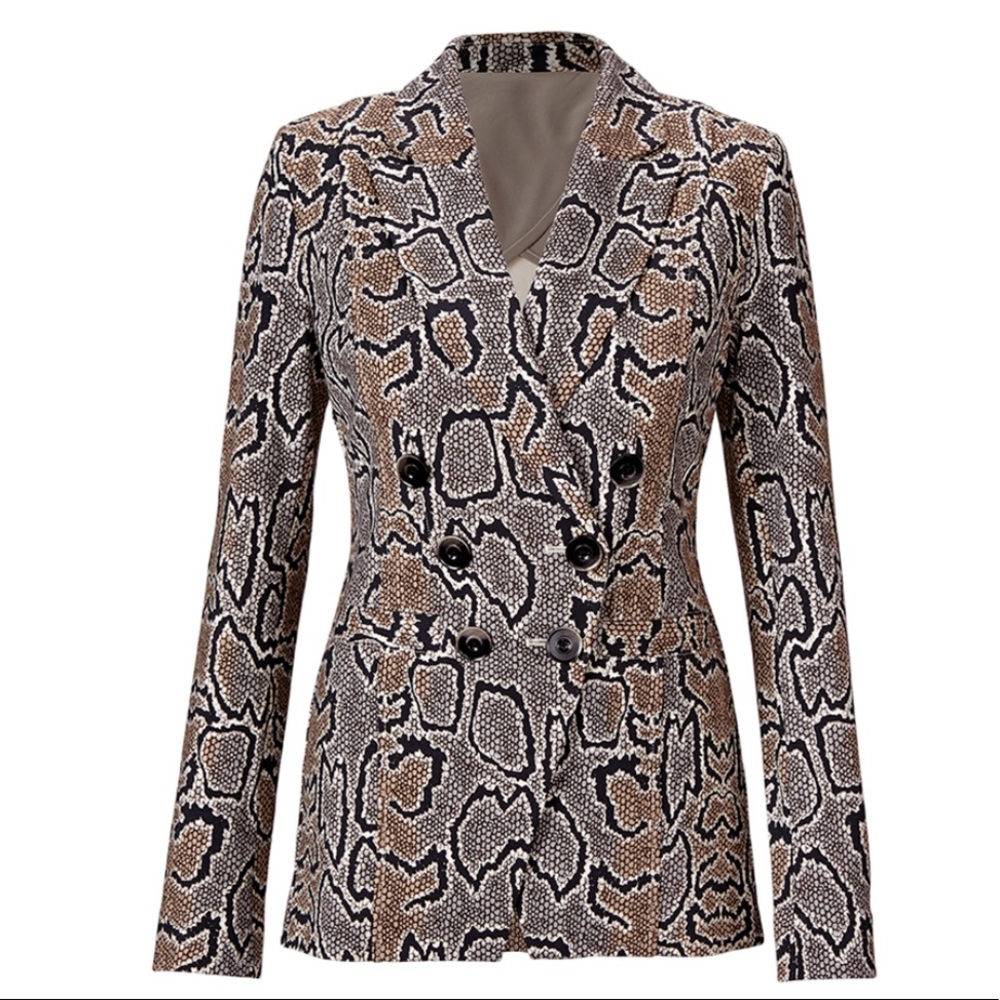Like New Cabi Python Blazer Size 8 Fall 2019 - image 1